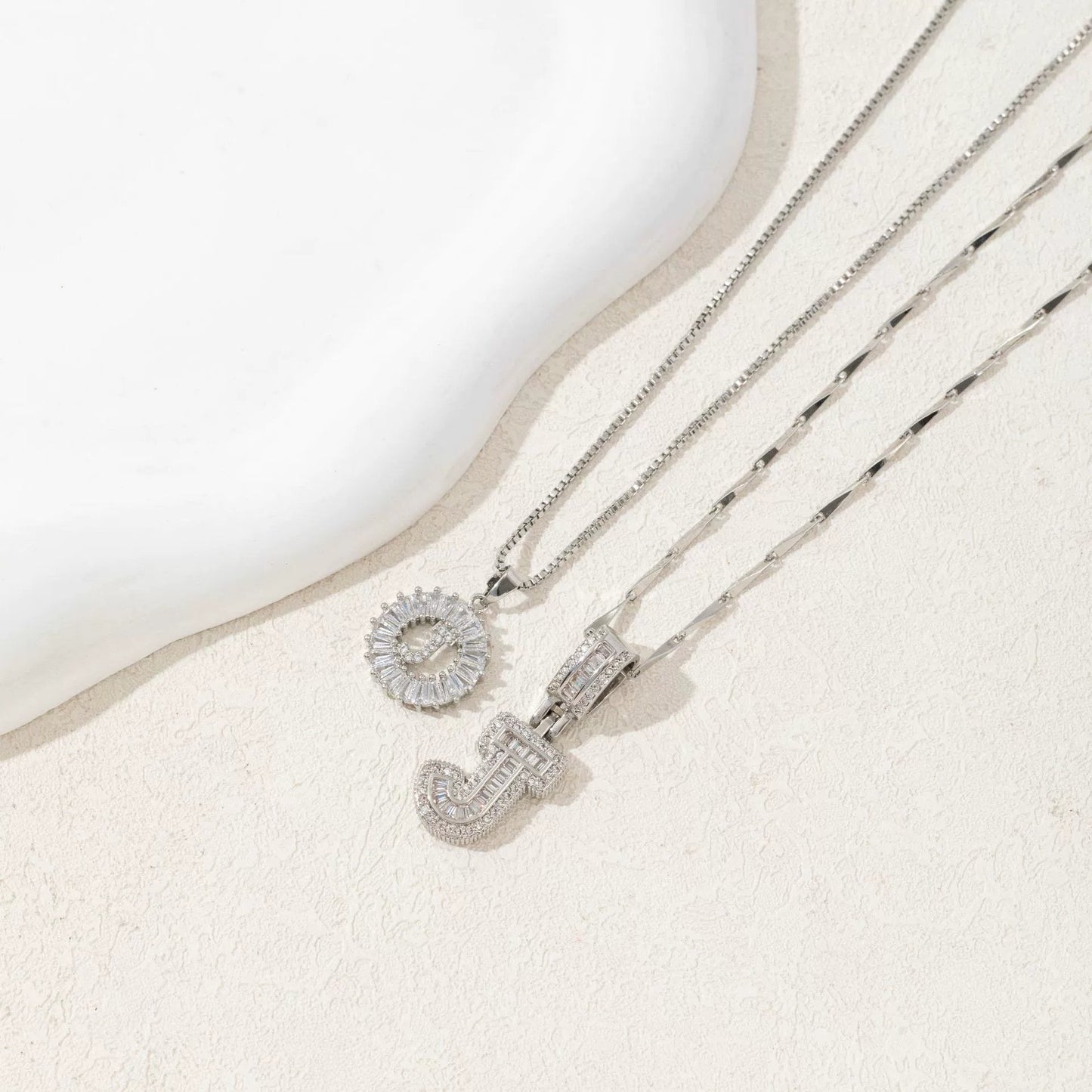 BUY 1 GET 1 FREE(2 Pack)--Diamond Letter Initial Necklaces--50% OFF until 23:59!
