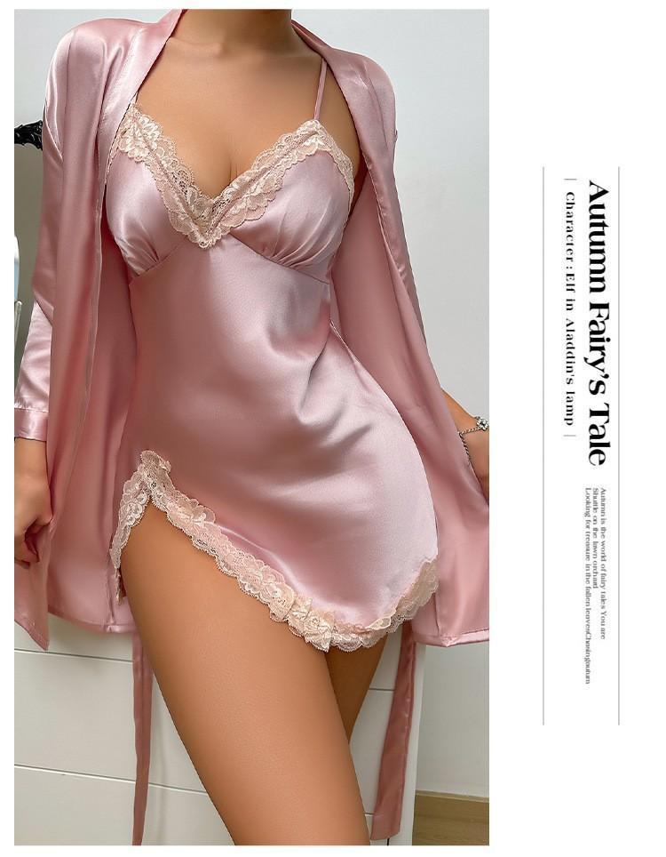 Slip Nightdress Sexy Nightgown European and American Style Pajamas Sexy New Homewear Women's Sling Night Dress Loungewear Nightwear Womenswear Basic