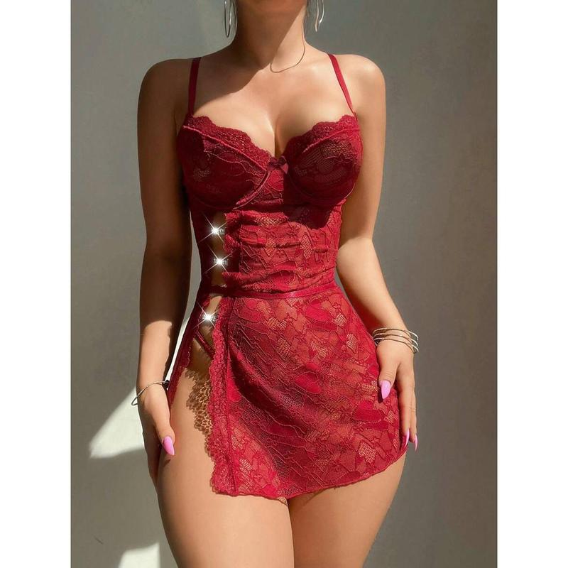 WOMEN'S sexy lingerie set (underwire sleep dress, Smart) Fabric Loungewear Womenswear Strap