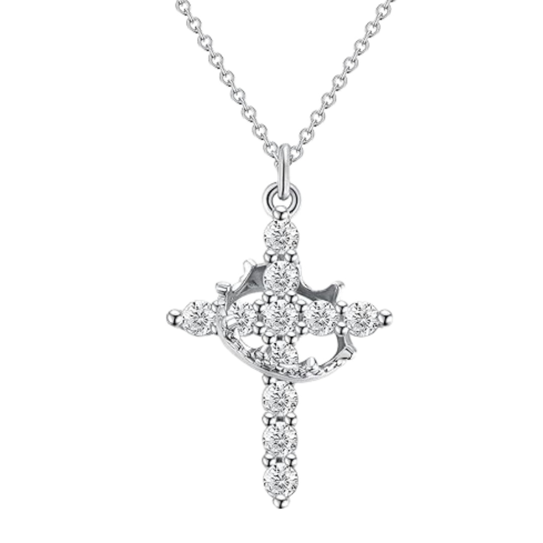 š„Last Day Discount 70%--Cross & Crown Necklace
