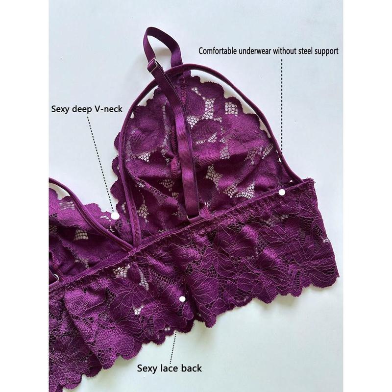 2pcs Set Sexy Plus Size Women Lace Lingerie Set Bra Fabric