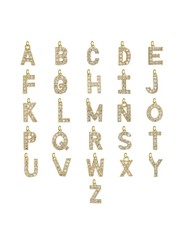 Initial necklaces for Women, Dainty Gold Letter Drop Necklace with Heart 14K Gold Plated