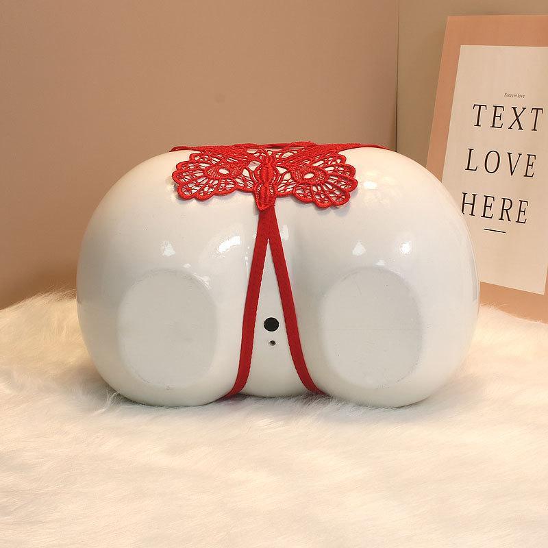 Hollow Underwear Female Butterfly Element Date Lace Open T-Back