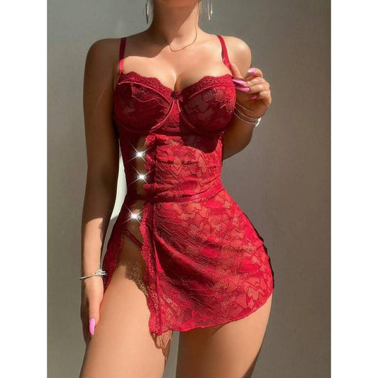WOMEN'S sexy lingerie set (underwire sleep dress, Smart) Fabric Loungewear Womenswear Strap