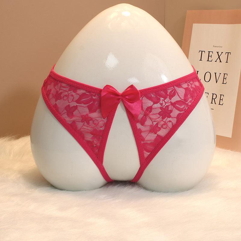 Hollow Underwear Female Butterfly Element Date Lace Open T-Back