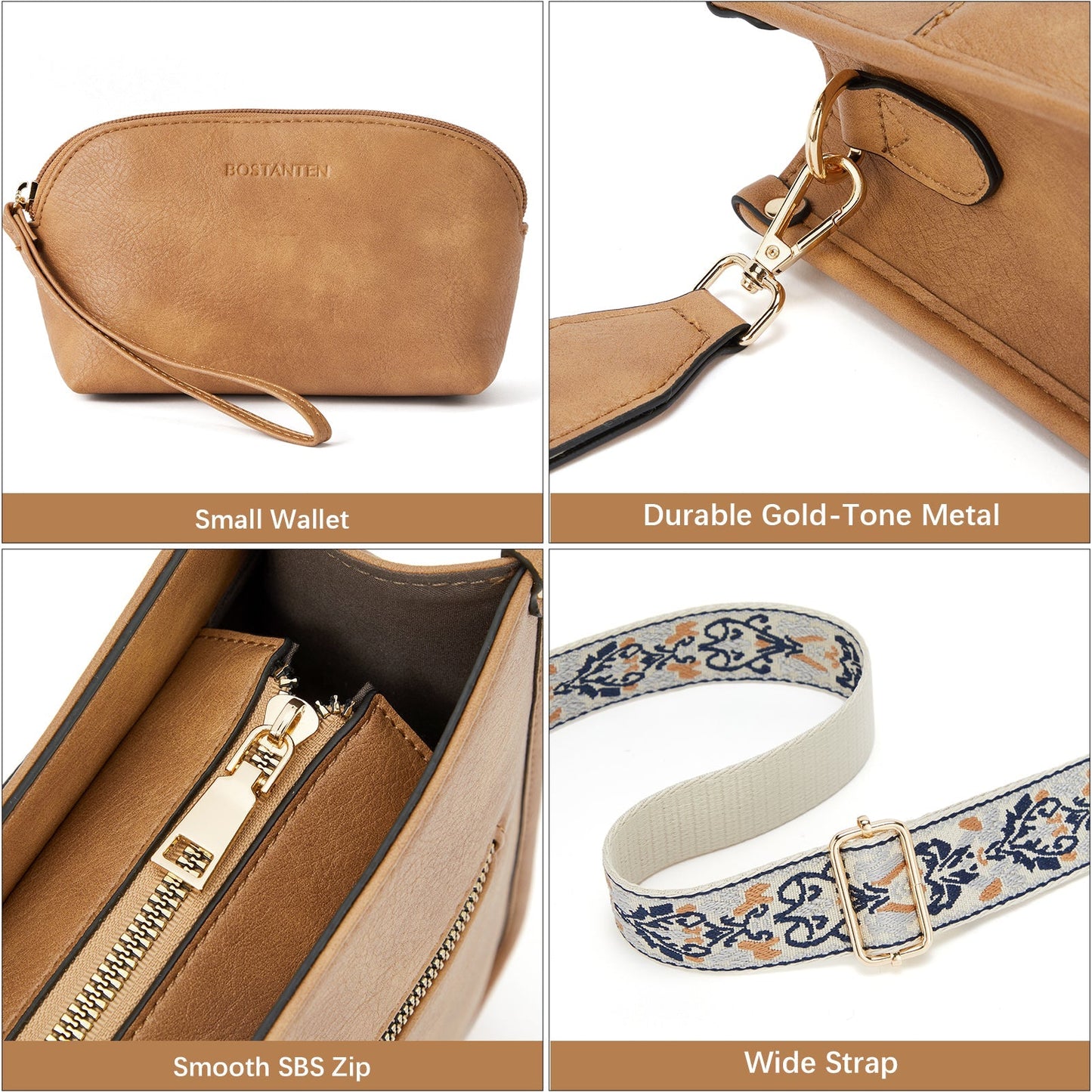 đŸ”¥Discount 70%  Lotty Floral Embroidered Leather Tote with Shoulder Strap