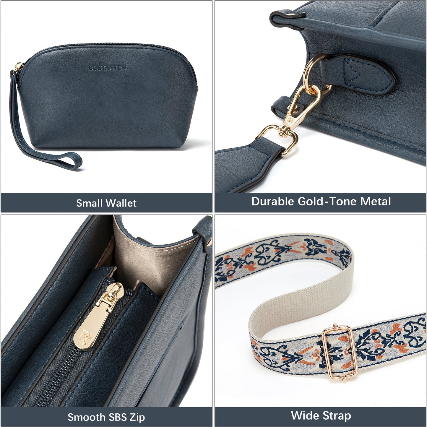 đŸ”¥Discount 70%  Lotty Floral Embroidered Leather Tote with Shoulder Strap