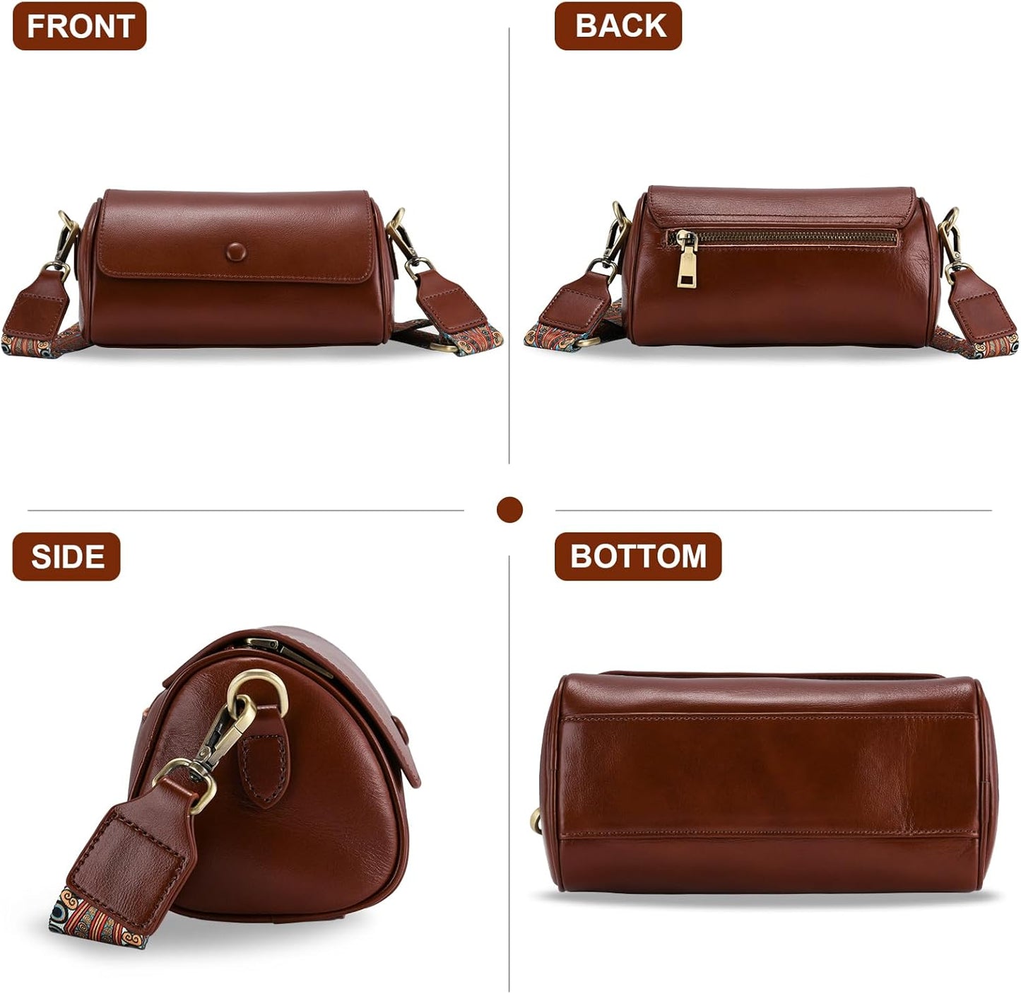 The Classic Artisan Leather Crossbody Bag