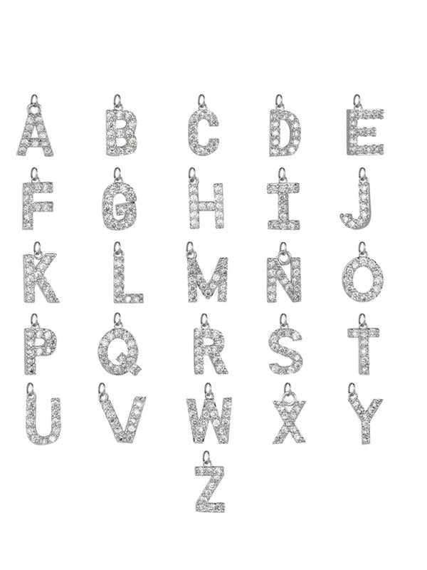 Initial necklaces for Women, Dainty Gold Letter Drop Necklace with Heart 14K Gold Plated