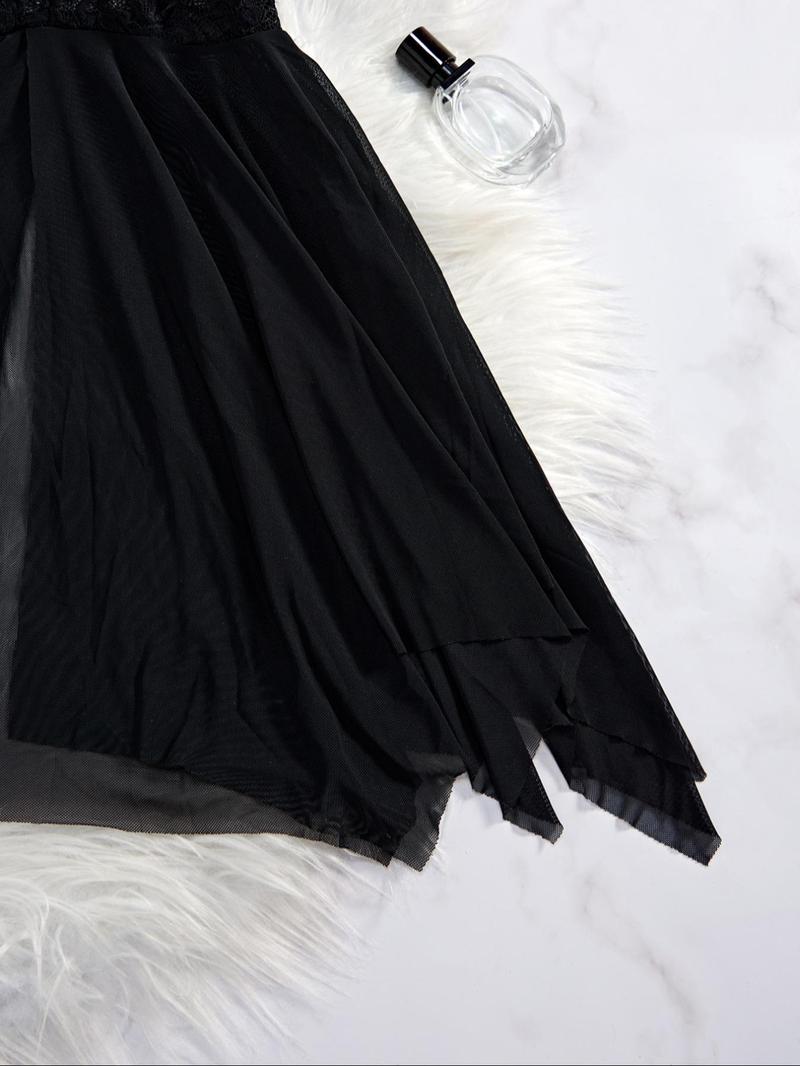 Women's Solid   Cami Nightdress & Panty Two-piece Set, Breathable Comfortable Nightgown & Panty Set, Women's Sleepwear for Summer