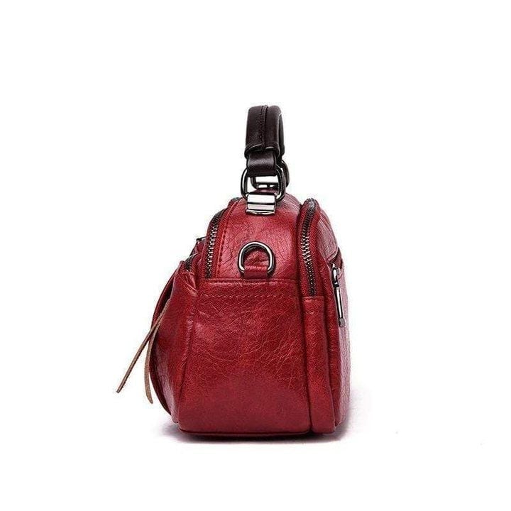 MULTI POCKETS SOFT LEATHER BAG
