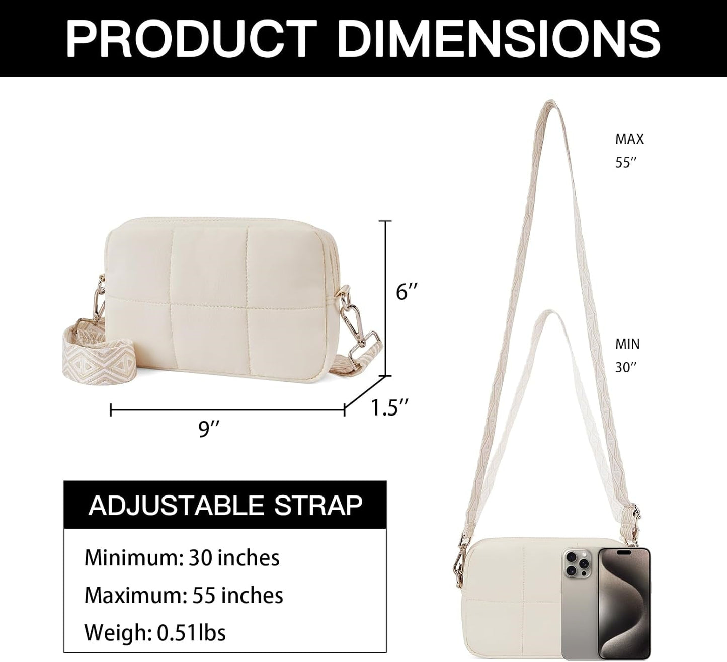 Last Day Sale: 70% Off 🔥Puffer Shoulder Bags & Purse💖