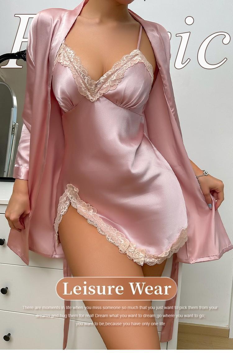 Slip Nightdress Sexy Nightgown European and American Style Pajamas Sexy New Homewear Women's Sling Night Dress Loungewear Nightwear Womenswear Basic