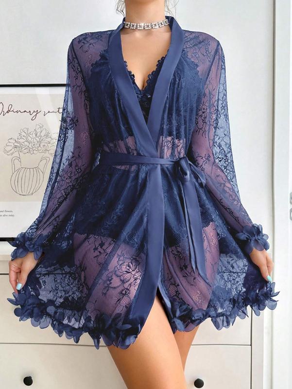 Silky Spell Women's Burgundy contrast night gown romantic neck teddy bodysuit one-piece woman Romantic Dress second vibes thong sexy sleepwear lacey elegant nightwear Vintage Preppy Plaid Crop Top acrylic blend Floral Lace Push-Up Lingerie Set