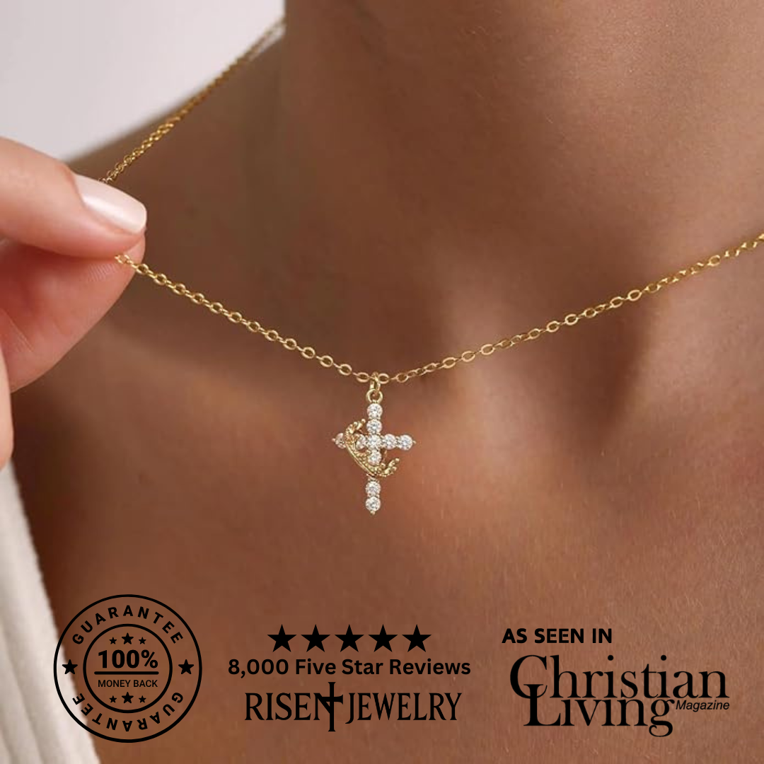 š„Last Day Discount 70%--Cross & Crown Necklace