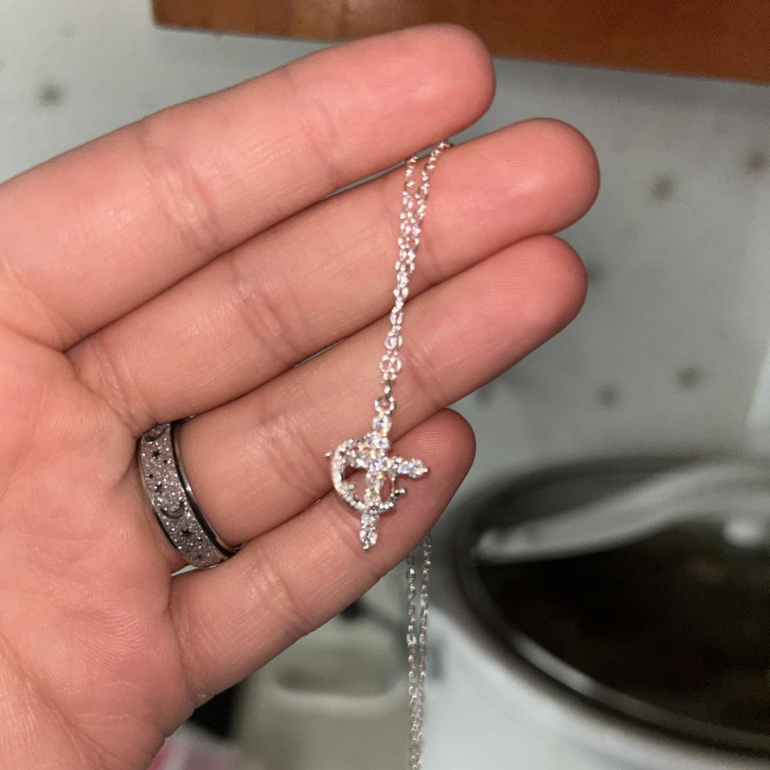 š„Last Day Discount 70%--Cross & Crown Necklace