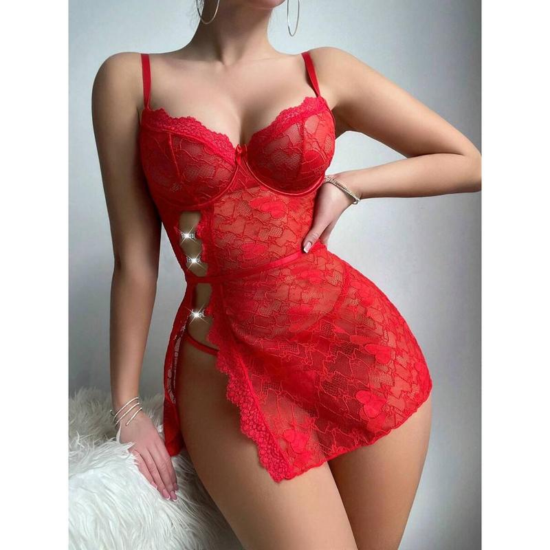 WOMEN'S sexy lingerie set (underwire sleep dress, Smart) Fabric Loungewear Womenswear Strap