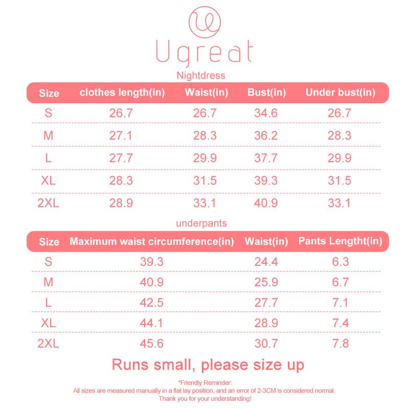 Ugreat Women's Contrast Lace Ruffle Trim Wrap Cami Nightdress & Bow Front Panty Set, Comfort Fabric Adjustable Spaghetti Strap Backless Sleep Dress & Knicker Set, Women Underwear, Lingerie for Women Piece Fit Elegant night gown Womenswear Aesthetic