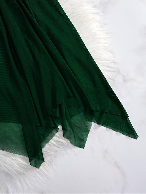 Women's Solid   Cami Nightdress & Panty Two-piece Set, Breathable Comfortable Nightgown & Panty Set, Women's Sleepwear for Summer