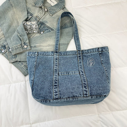 Denim Daily Tote Bag