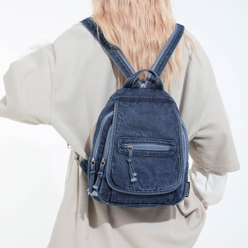 Denim Style Daily Backpack