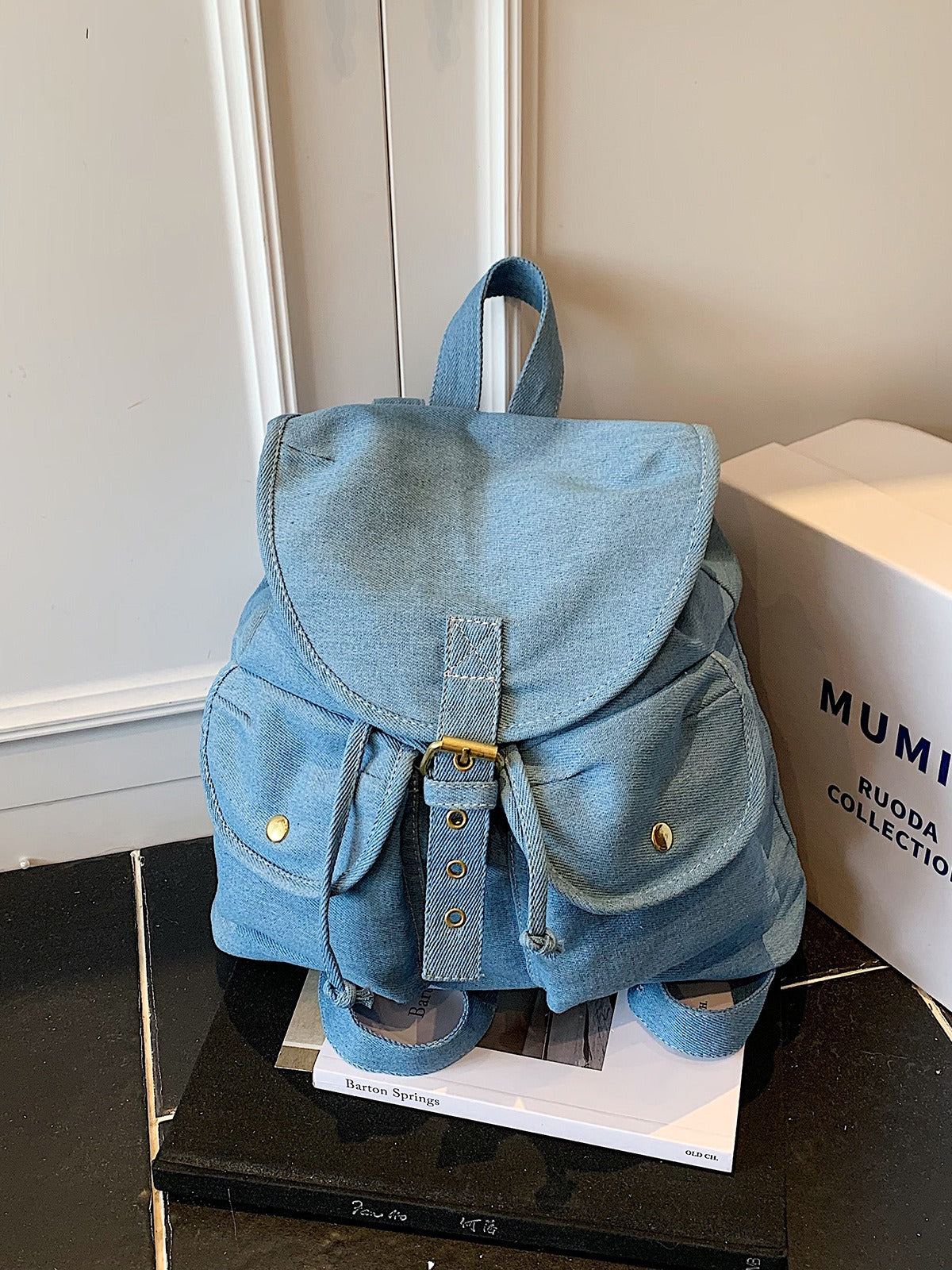 Denim Retro Backpack