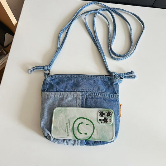 Denim Phone Crossbody Bag