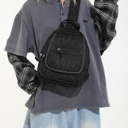 Denim Style Daily Backpack