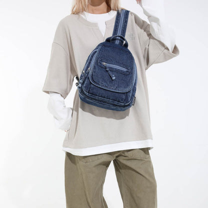 Denim Style Daily Backpack