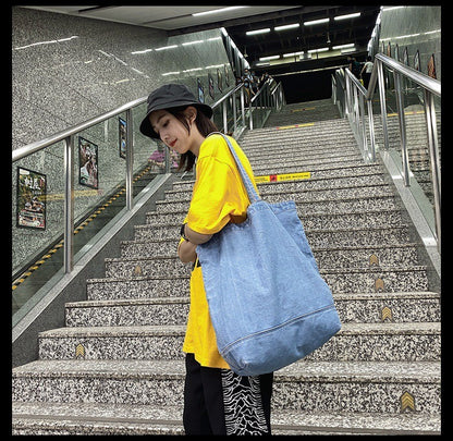 Denim Retro Tote Bag