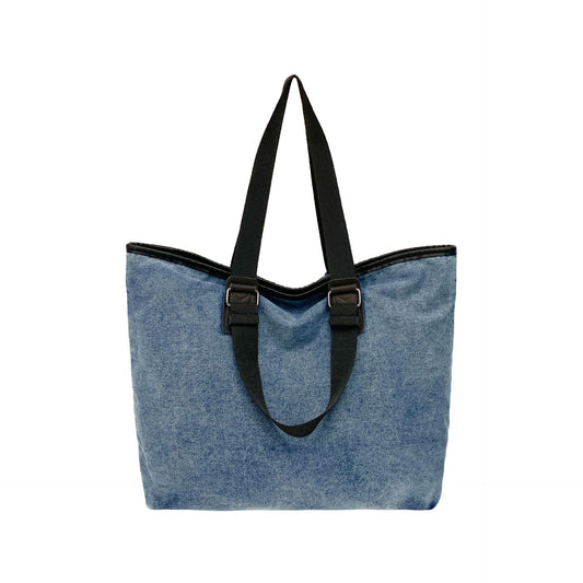 Large capacity denim tote bag  (Hand or Shoulder Carriyng)
