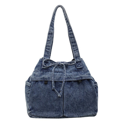 💕😘Denim large capacity tote bag