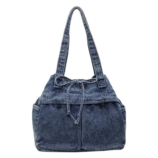 💕😘Denim large capacity tote bag