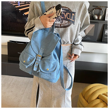Denim Retro Backpack