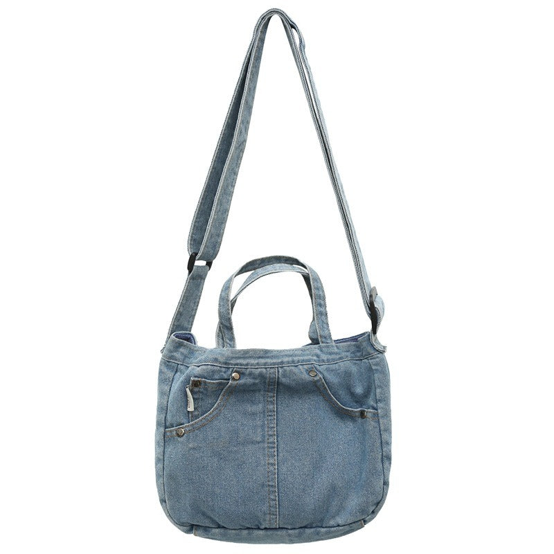 💕😘Denim Jeans Style Tote Bag