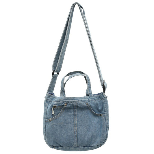 💕😘Denim Jeans Style Tote Bag