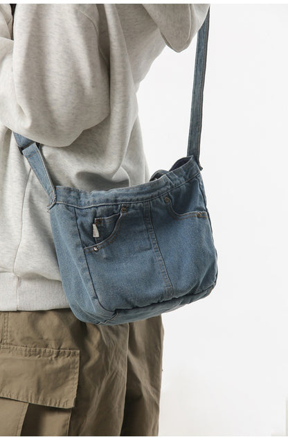 💕😘Denim Jeans Style Tote Bag