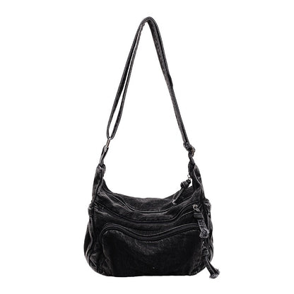 3 Layers Denim multi-pocket casual, lightweight, large capacity Bag