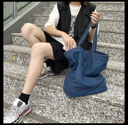 Denim Retro Tote Bag