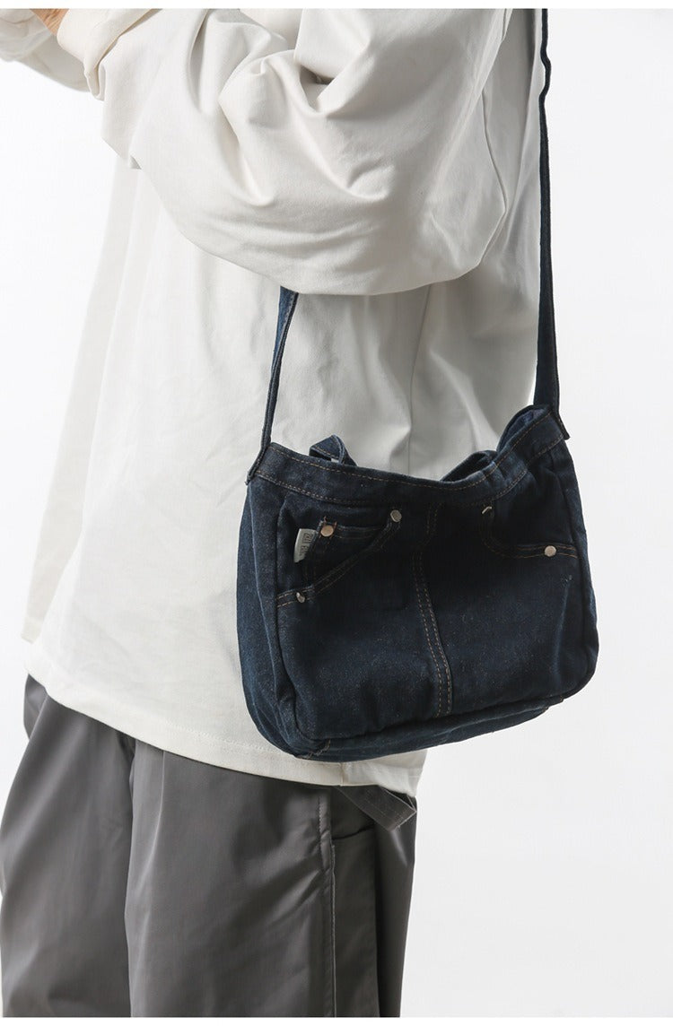 💕😘Denim Jeans Style Tote Bag