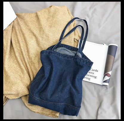 Denim Retro Tote Bag