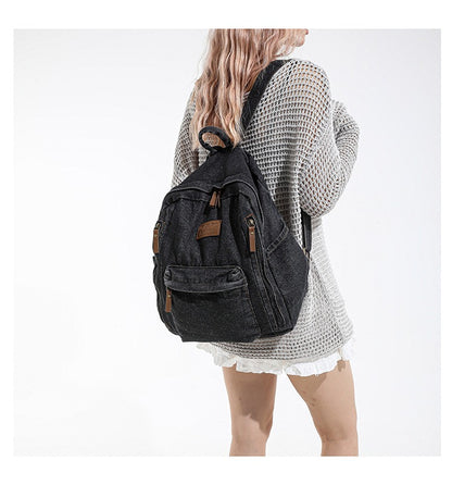 Denim Large Cap Style Backpack