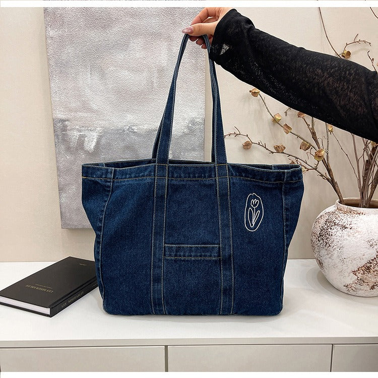Denim Daily Tote Bag