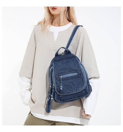 Denim Style Daily Backpack