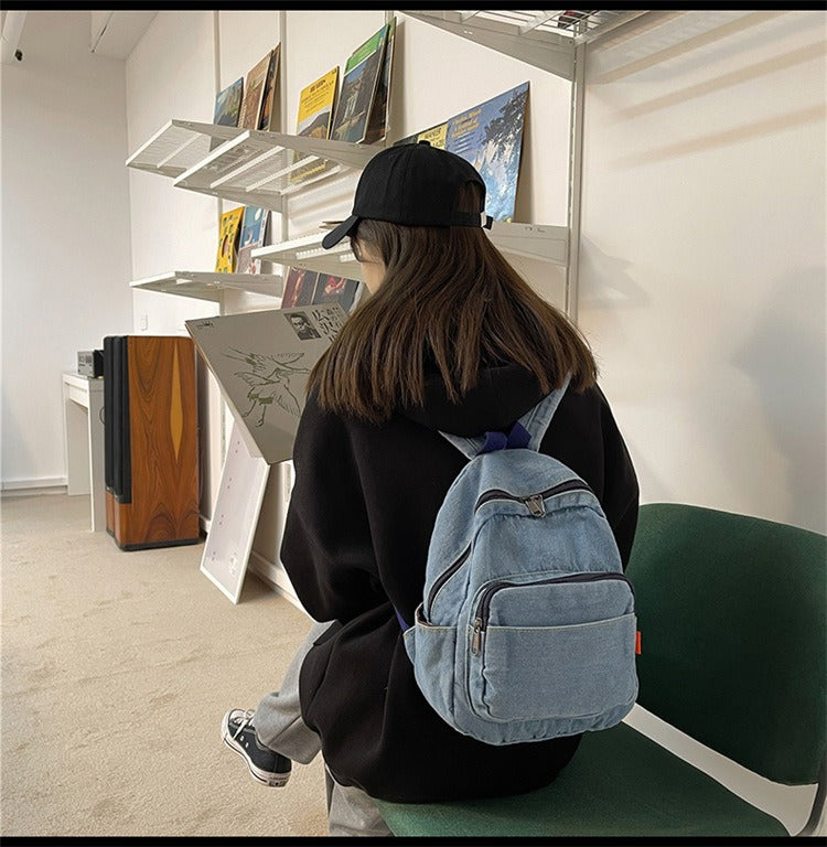 Denim Style Backpack