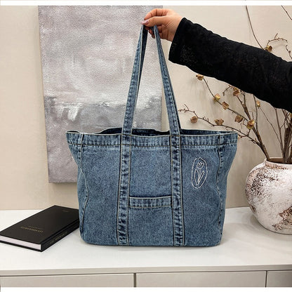 Denim Daily Tote Bag