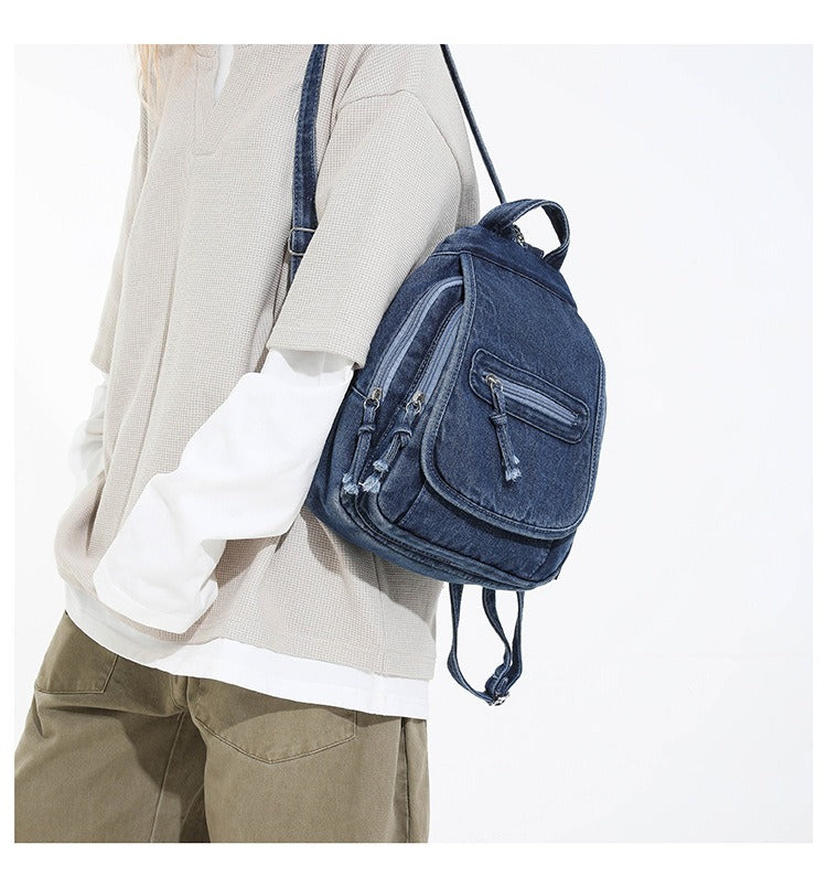 Denim Style Daily Backpack