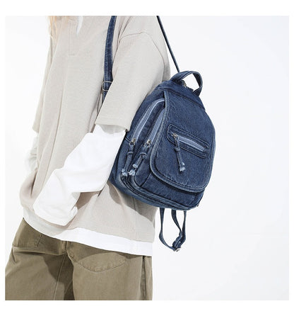 Denim Style Daily Backpack
