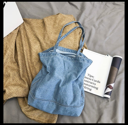 Denim Retro Tote Bag