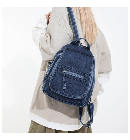 Denim Style Daily Backpack